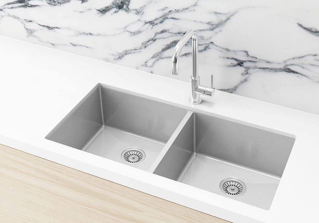 Meir Double Bowl Sink MKSP-D860440-NK