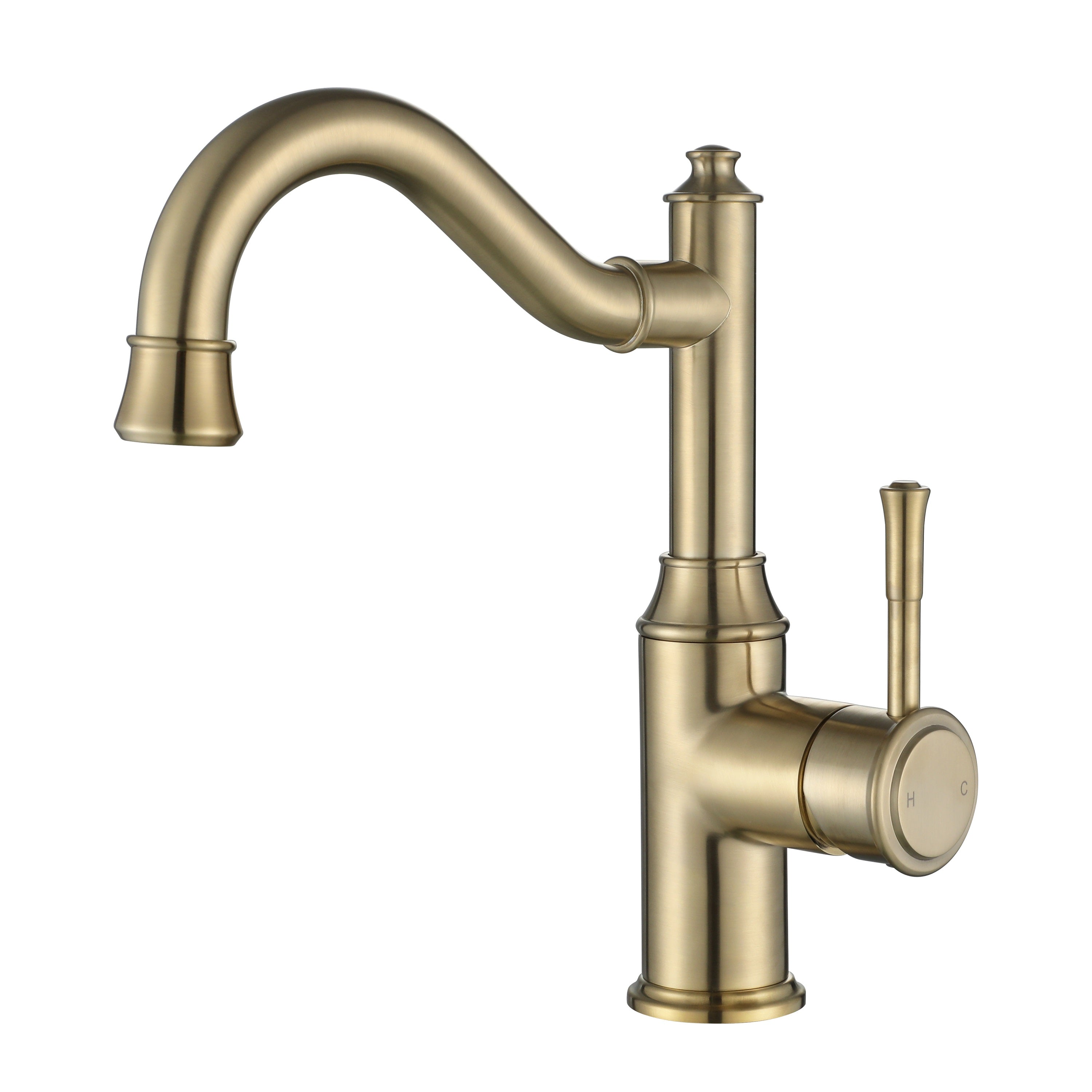 Modern National Montpellier High Rise Basin Mixer Brushed Bronze MON002-1BM