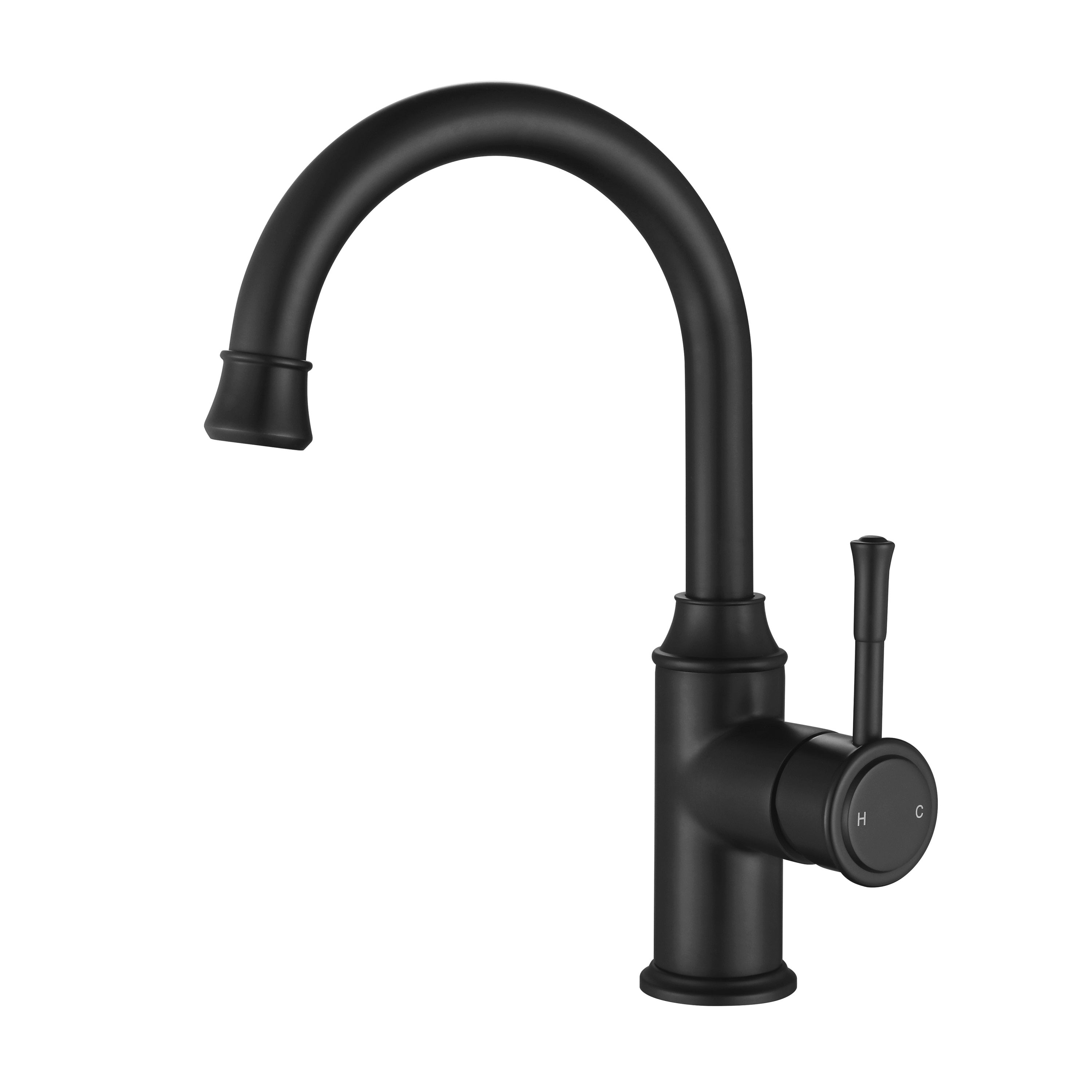 Modern National Montpellier High Rise Basin Mixer Matte Black MON002BK