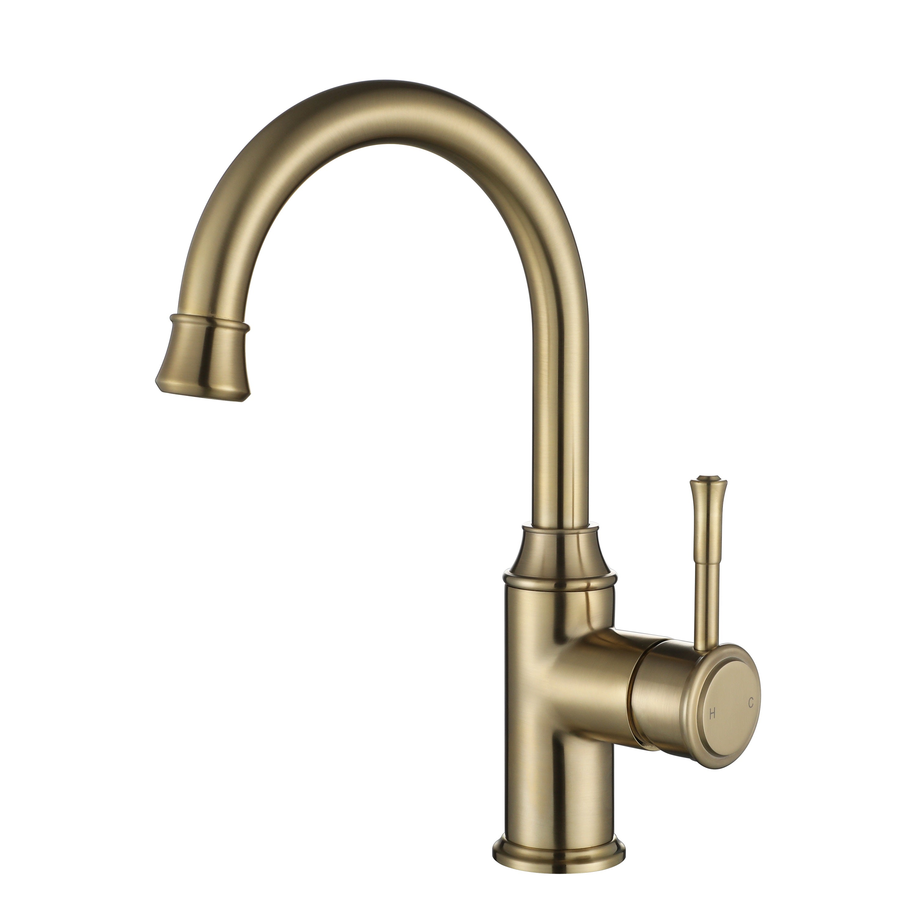 Modern National Montpellier High Rise Basin Mixer Brushed Bronze MON002BM