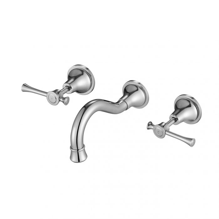 Modern National Montpellier Wall Bath Set Chrome MON007