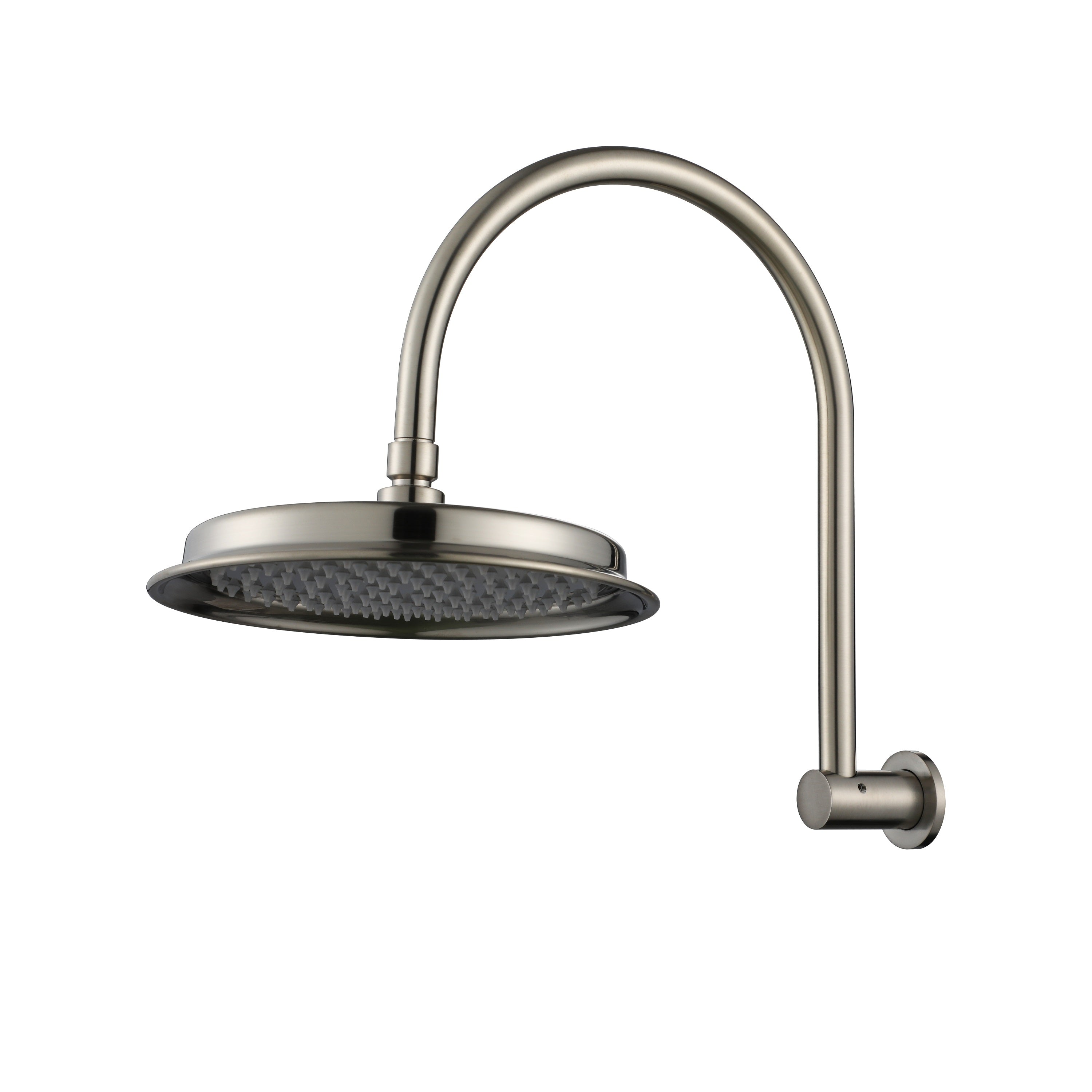 Modern National Montpellier Shower Arm with Shower Head Brushed Nickel MON061BN
