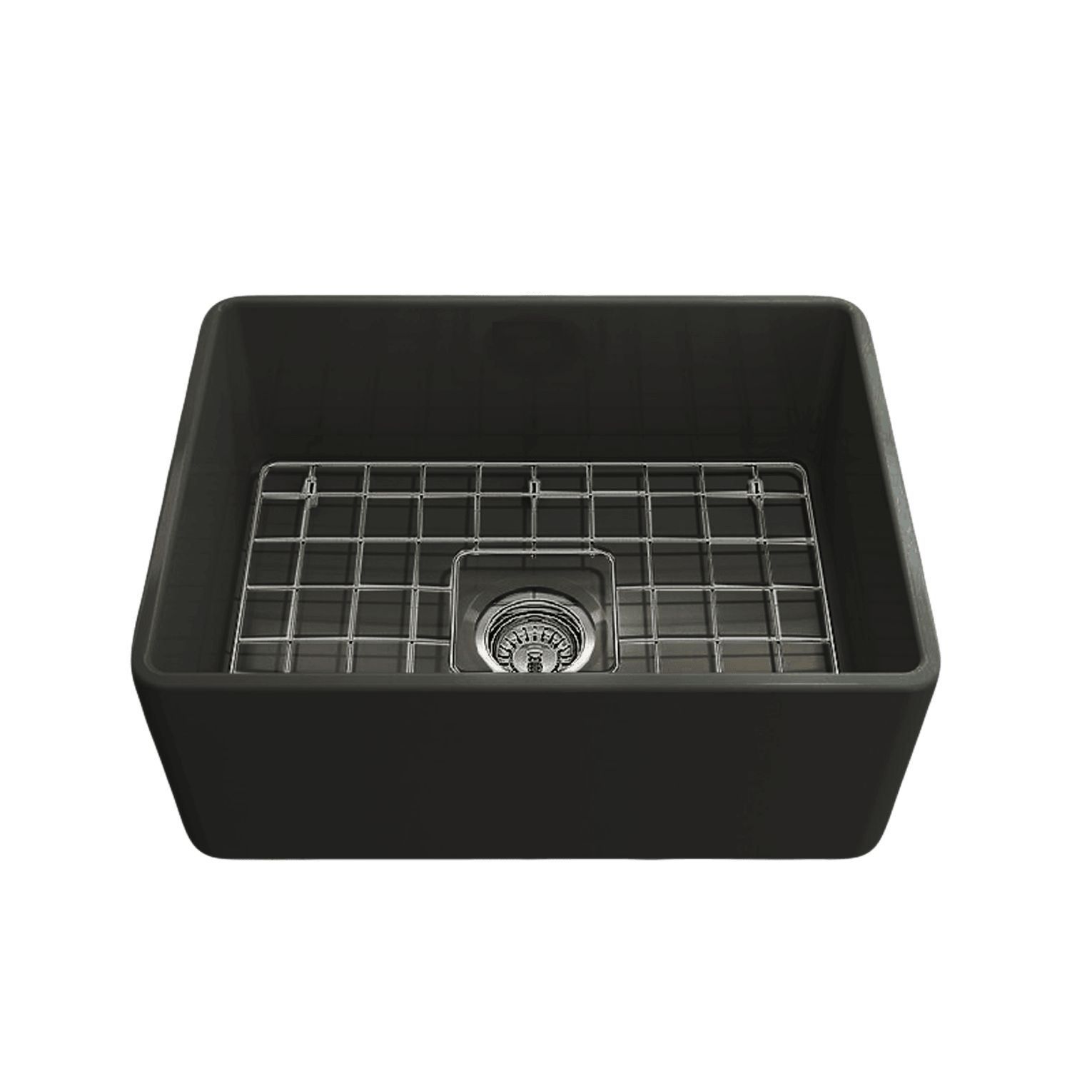 Turner Hastings Novi 60 x 46 Fine Fireclay Butler Sink Matte Black NO60FS-MB