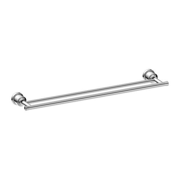 Nero York 600mm Double Towel Rail NR6924d