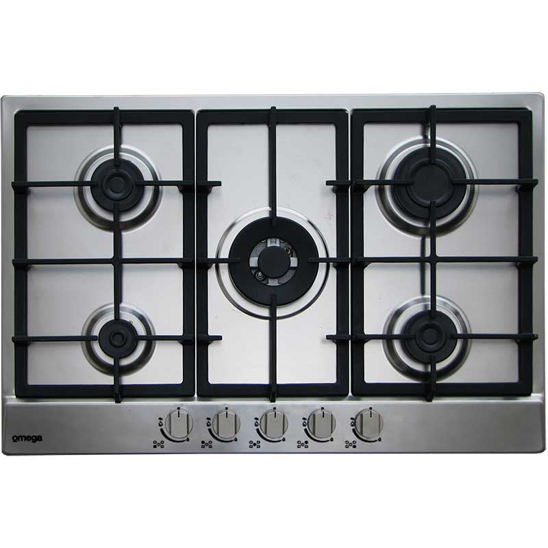 Omega 70cm Stainless Steel Gas Cooktop OCG755FX