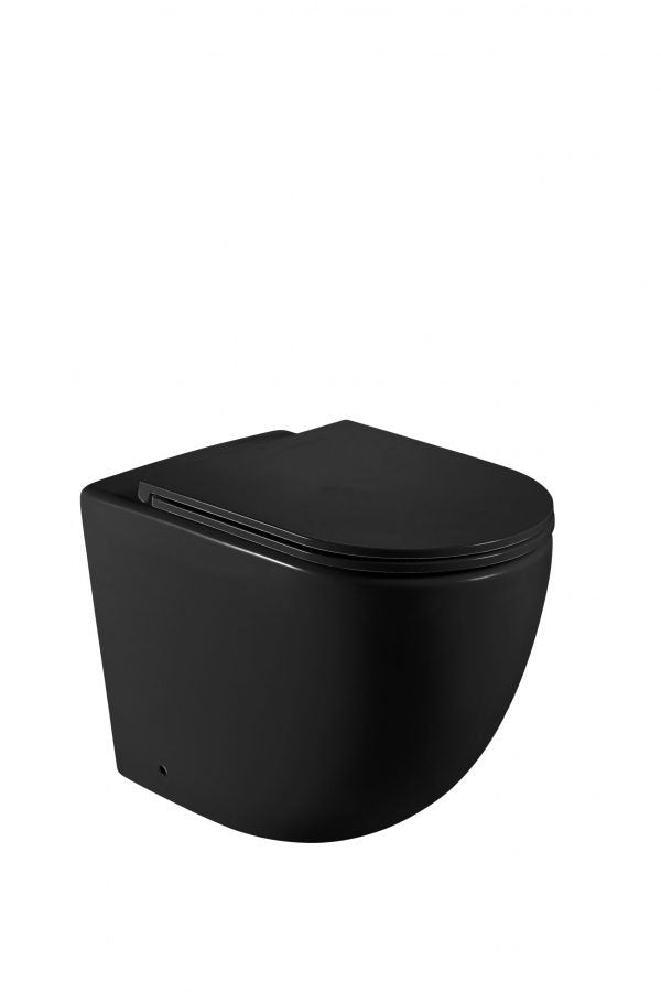 Unicasa Raul99 Wall-Faced Toilet Pan Matte Black RAWFP-MB
