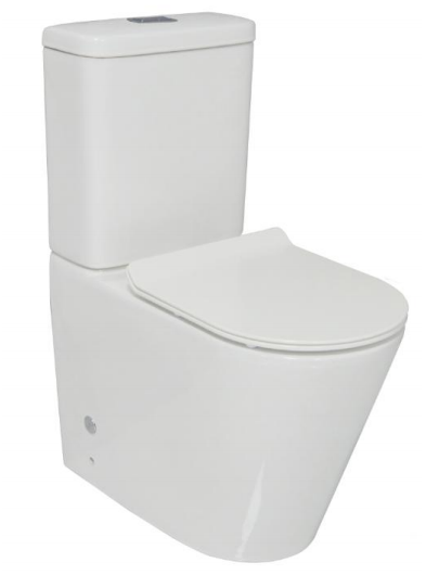 Decina Renee Ezi Height Rimless Back to Wall Toilet Suite RETSWFE