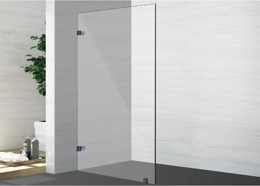 1100 x 2000MM Frameless Single Panel Shower Screen