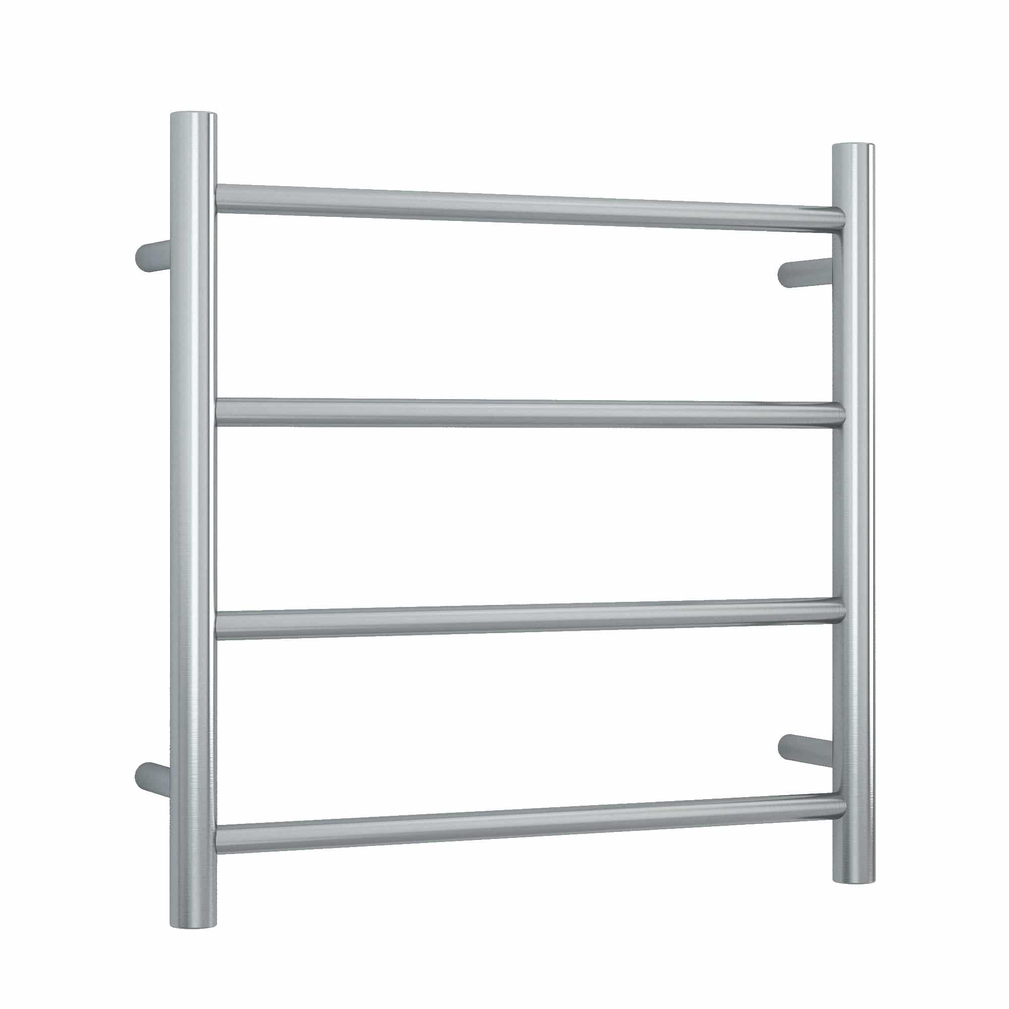 Thermogroup Straight Round 4 Bar Heated Towel Ladder Brushed Stainless Steel SRB25M