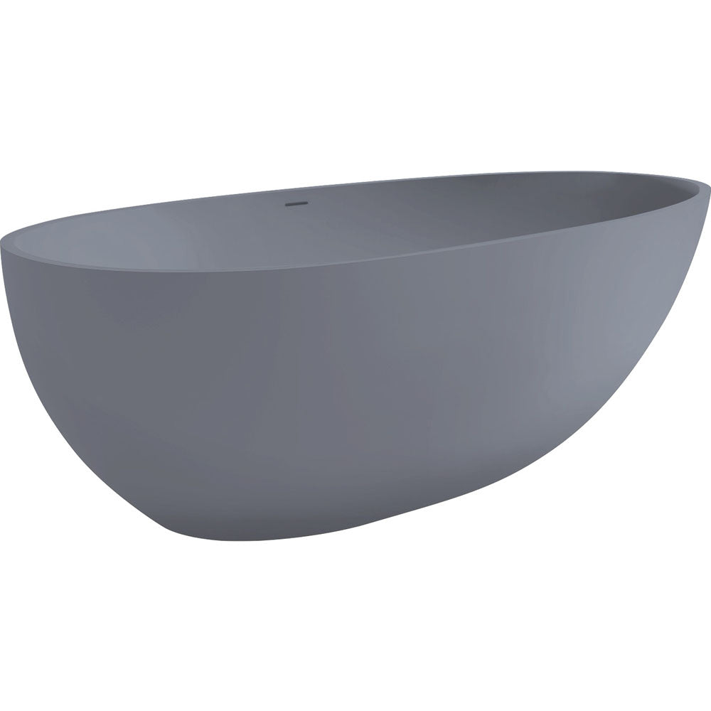 Fienza 1700 Freestanding Matte Grey Stone Bath ST03-Grey