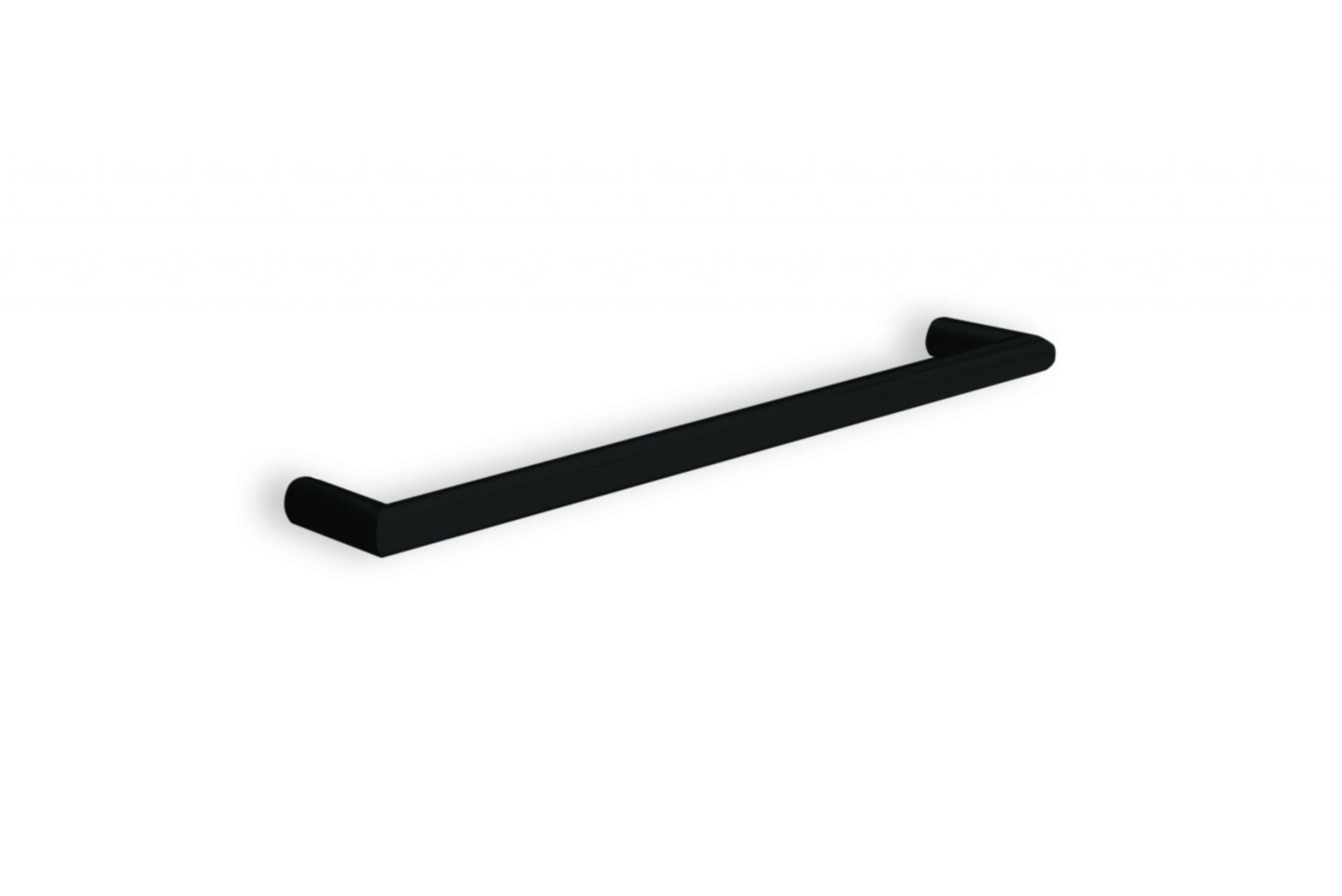 Thermogroup Round Single Bar Heated Towel Rail Matte Black DSR6B