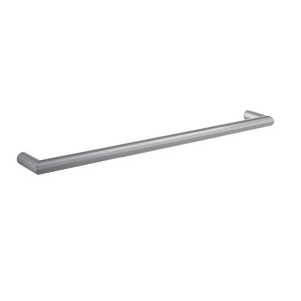Thermogroup Round Single Bar Heated Towel Rail Brushed Stainless DSR6BR