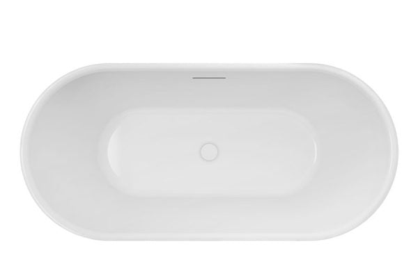 Decina Valentina 1700 Freestanding Bath Matte White VA1700MW