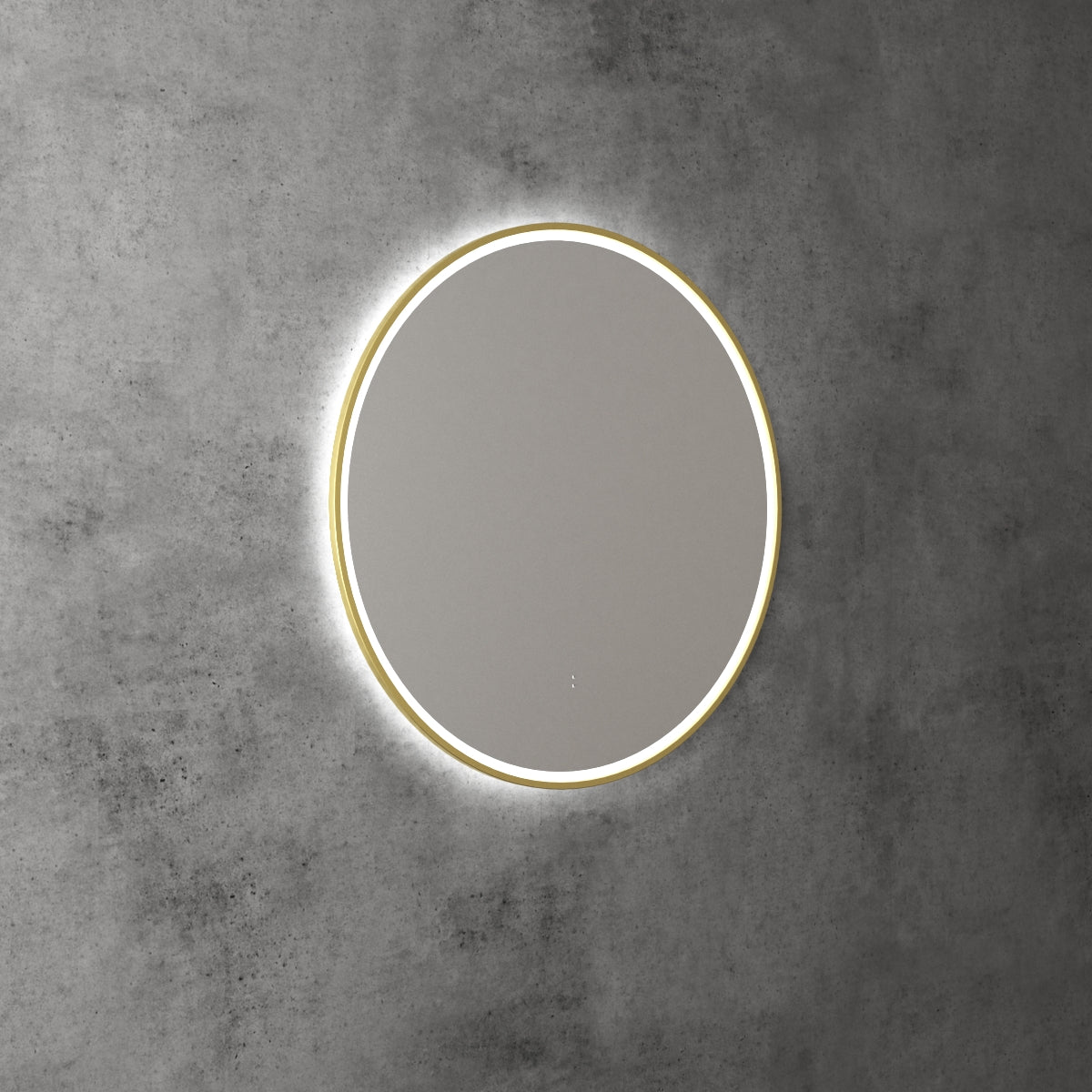 Aulic LED Windsor Brushed Gold Framed Mirror 700mm LMWIN-700-BG