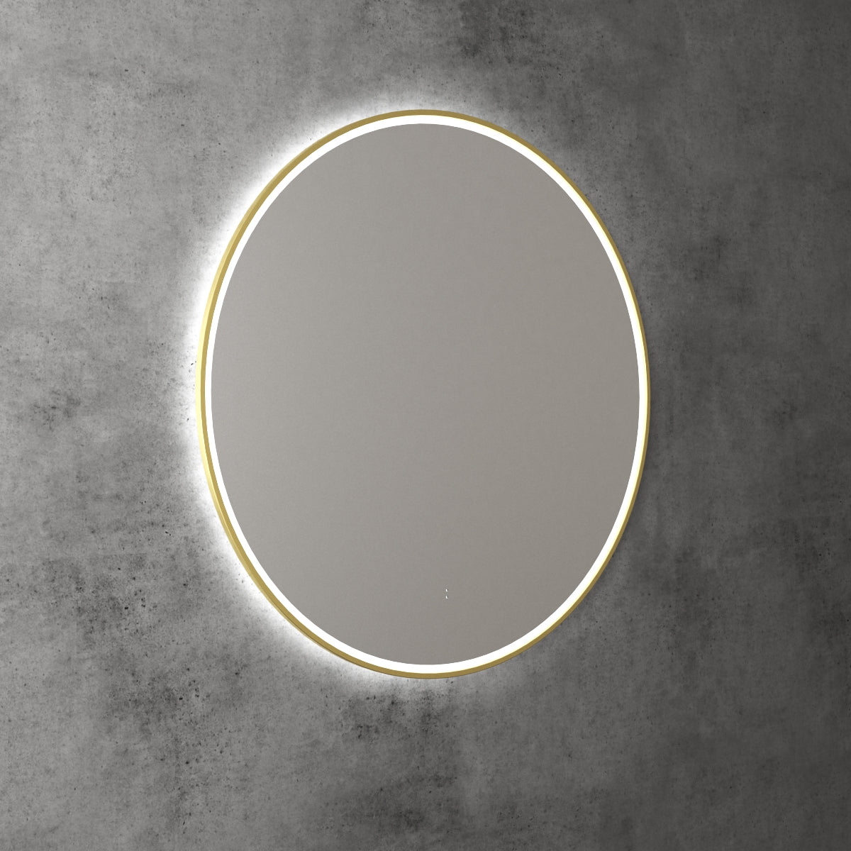 Aulic LED Windsor Brushed Gold Framed Mirror 900mm LMWIN-900-BG