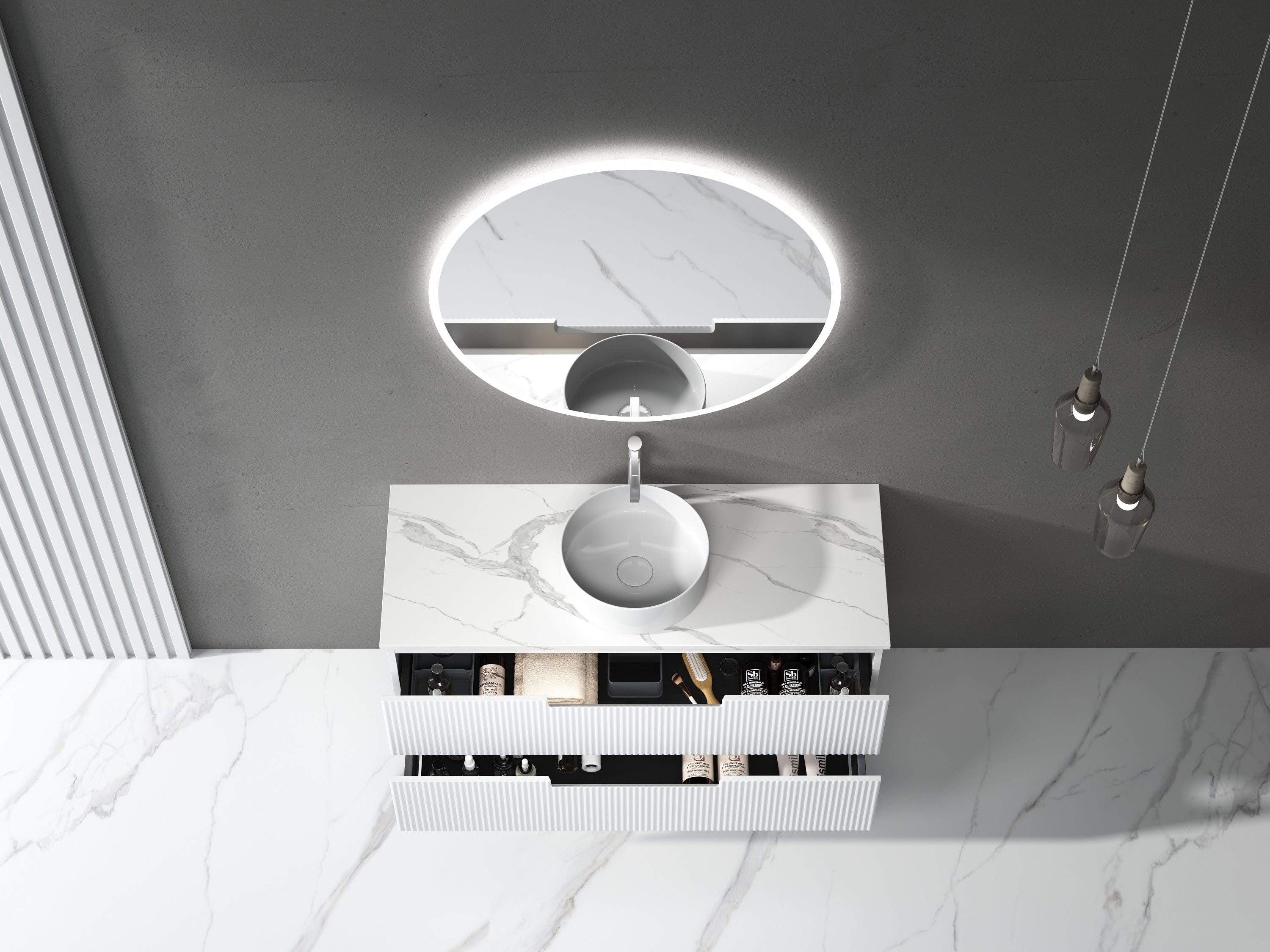 Aulic LED Windsor Frameless Mirror 900mm LMWIN-900