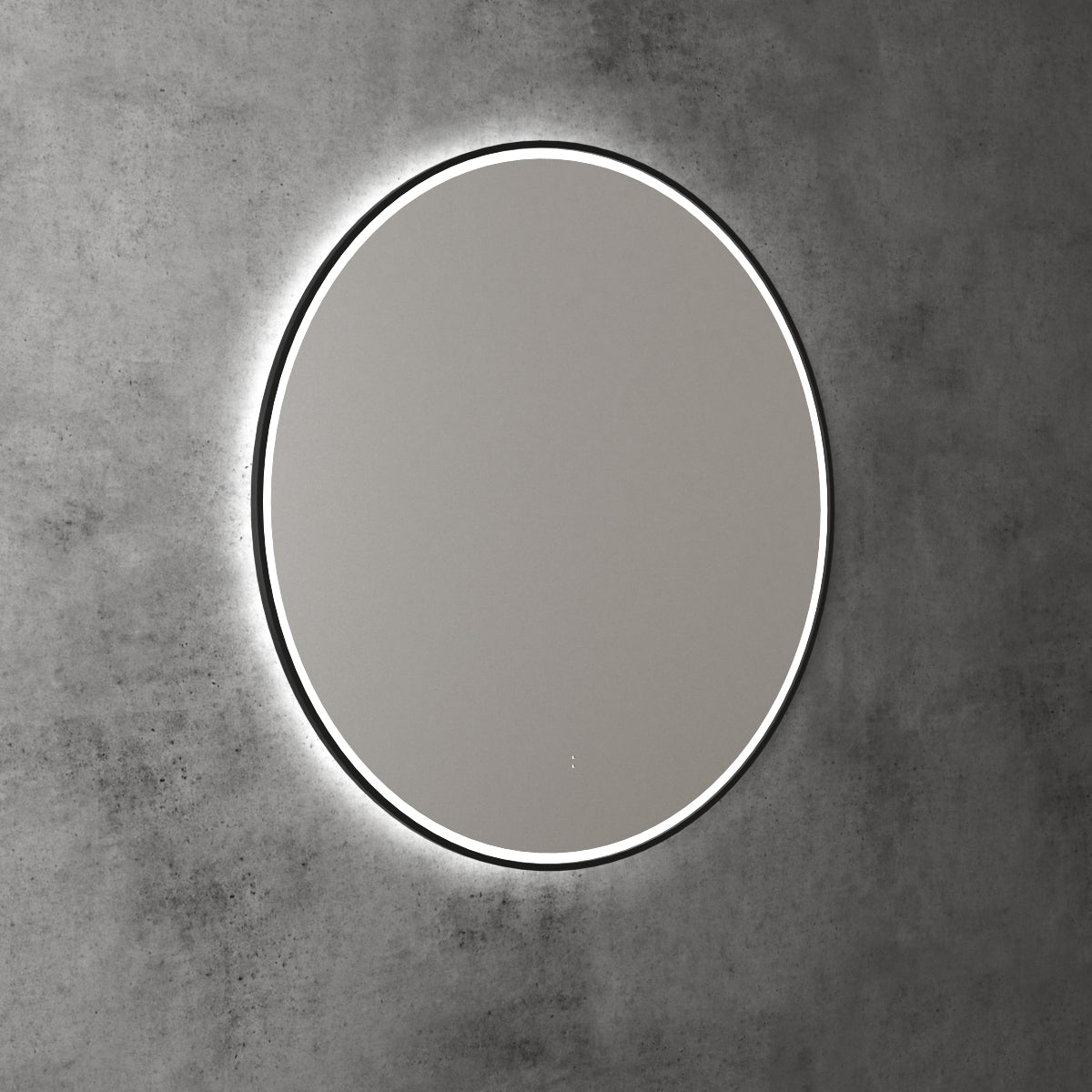 Aulic LED Windsor Matte Black Framed Mirror 900mm LMWIN-900-MB