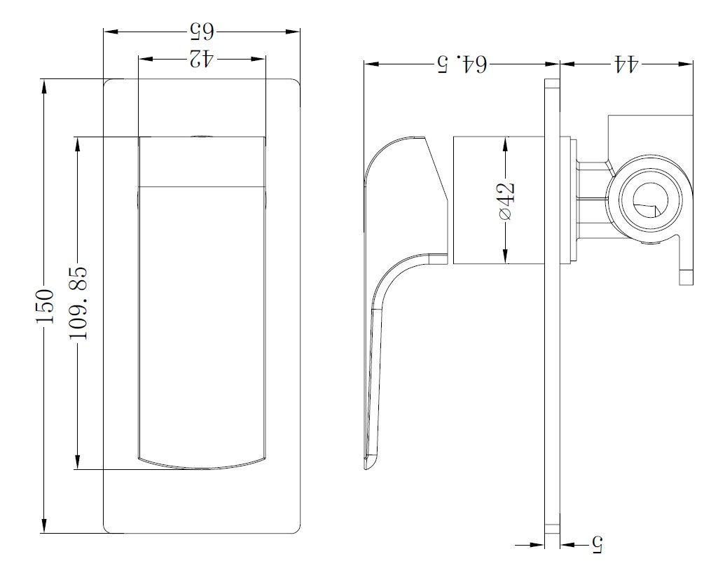 Nero Elgin Bath/Shower Mixer NR231409