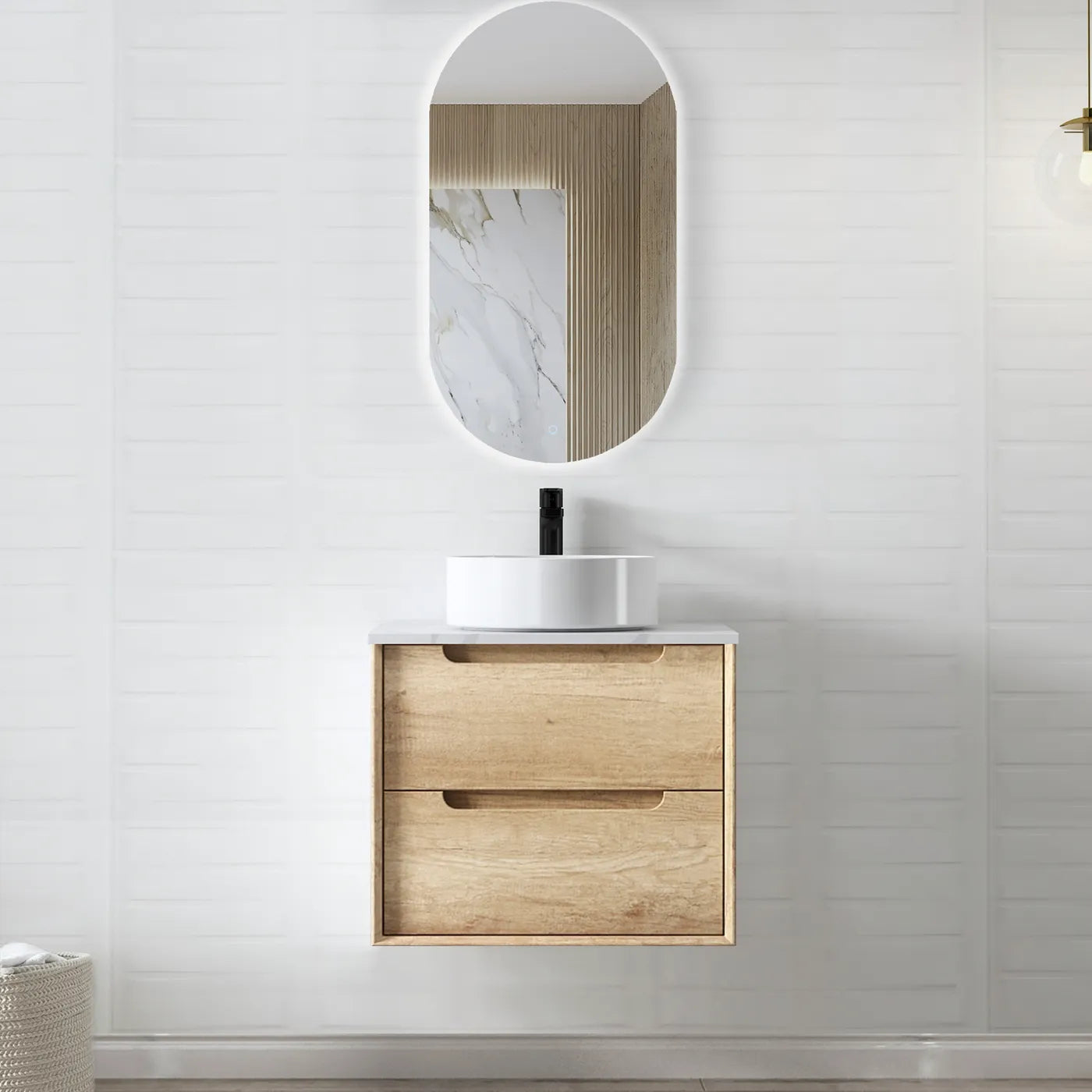 Otti Byron Vanity Natural Oak