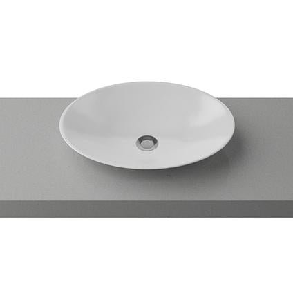 Timberline Feather Above Counter Ceramic Basin FEA-BS-500-WG-S