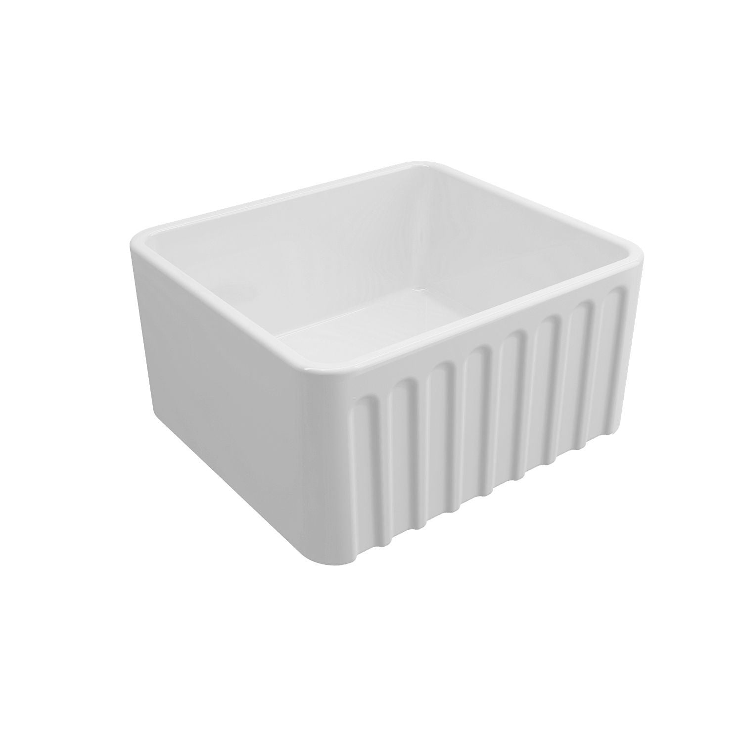 Turner Hastings Novi 50 x 46 Fine Fireclay Butler Sink - White Gloss