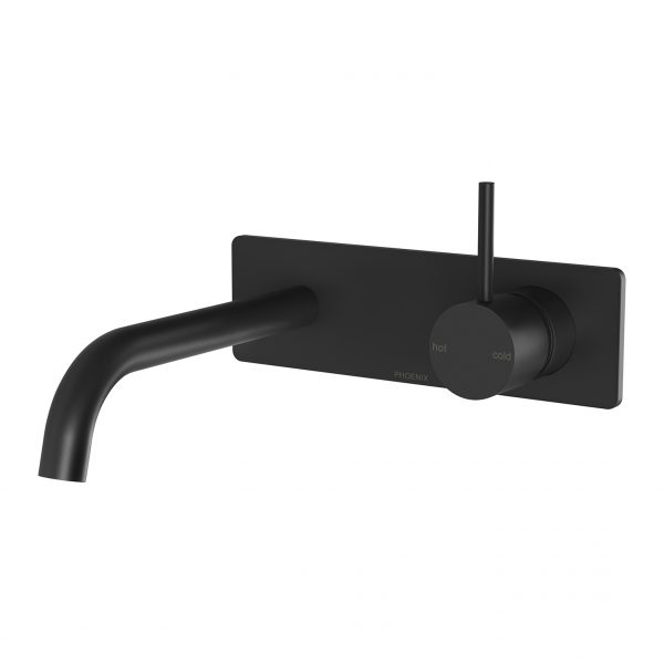 Phoenix Vivid Slimline Up Wall Basin / Bath Mixer Set 180mm