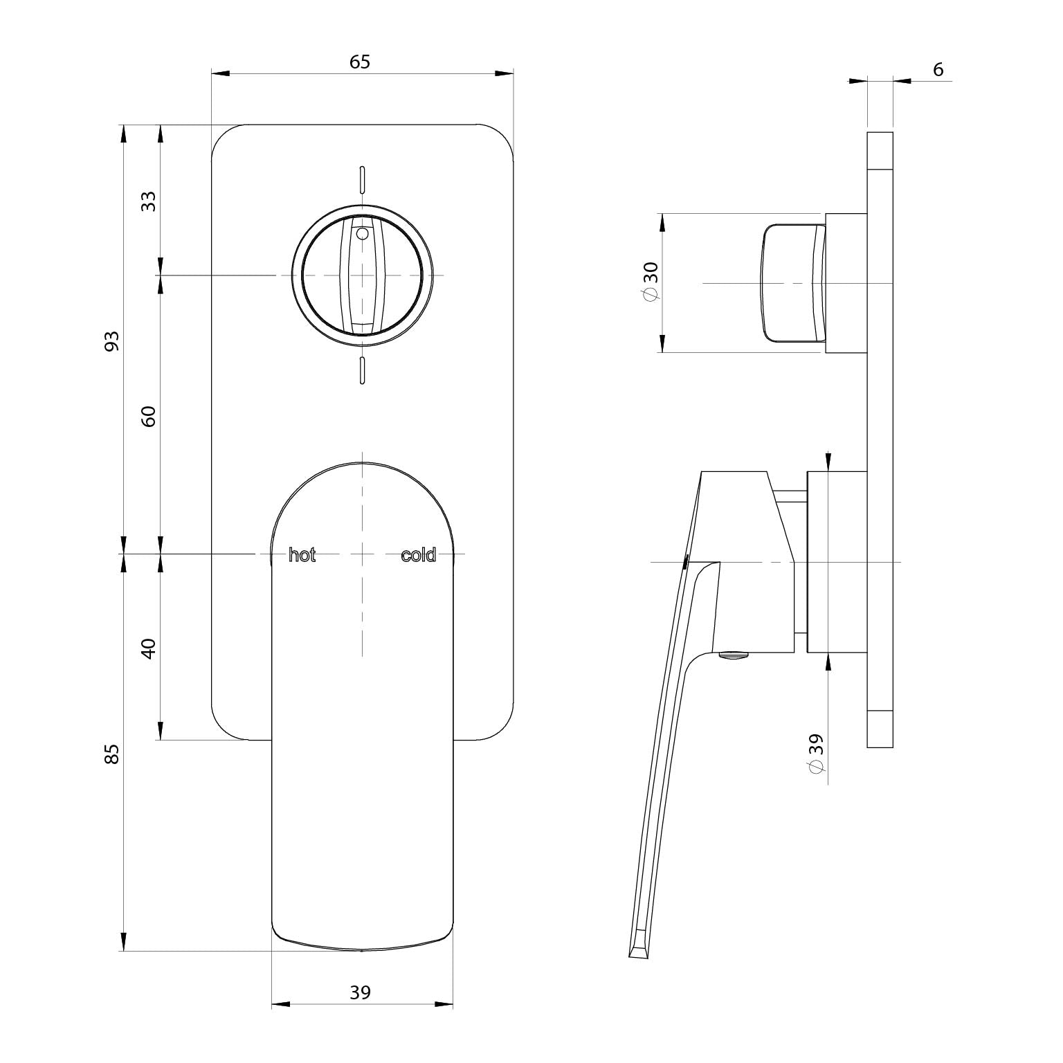 Phoenix Mekko SwitchMix Shower/Bath Diverter Mixer Fit-Off Kit