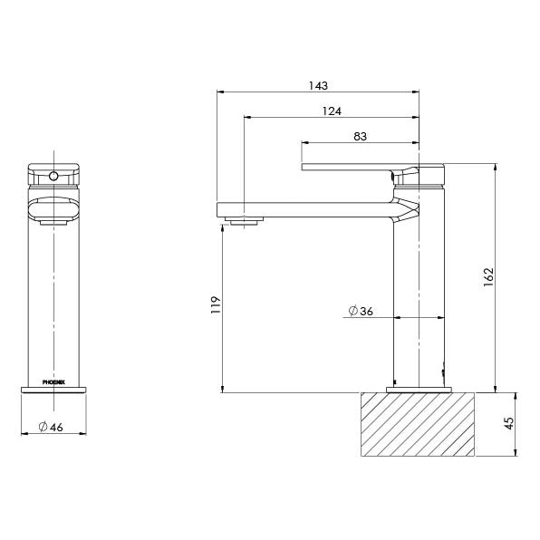 Phoenix Teel Basin Mixer 118-7700