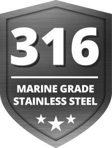 Deflector Gravity Vent - Marine Grade Stainless Steel with Mesh Insert