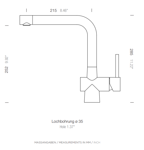 Abey 316 Stainless Steel Laios Mixer Brushed Nickel 517000