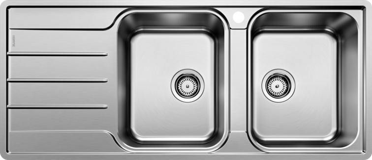 Blanco Lemis 8S-IF Double Bowl Sink with Drainer
