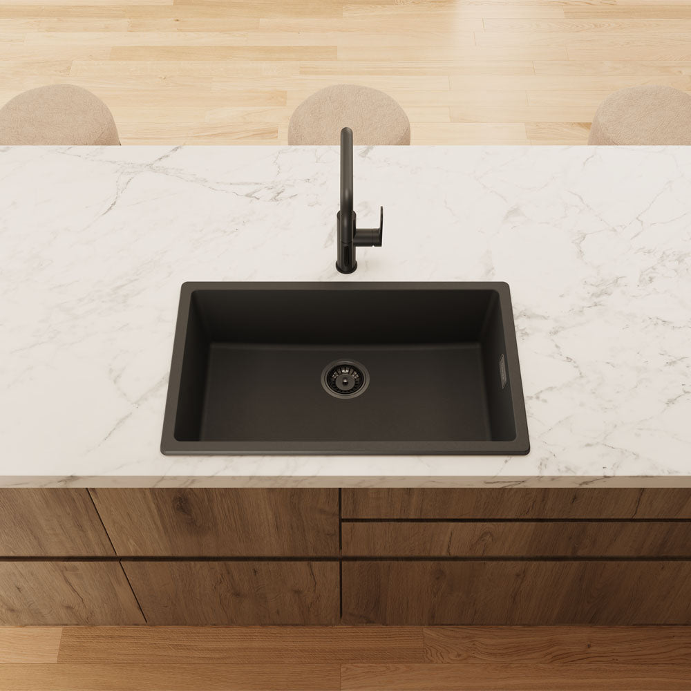 Fienza Kuro Granite 53L Single Bowl Sink 68605