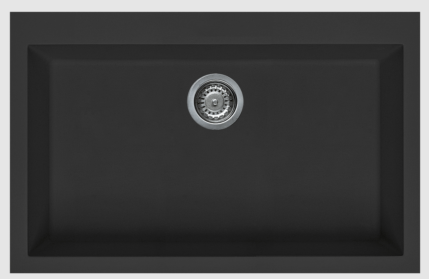 Artusi Granitek Single Bowl Sink Black AGS791B