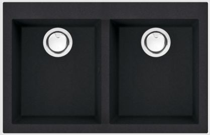 Artusi Granitek Double Bowl Sink White AGS792W