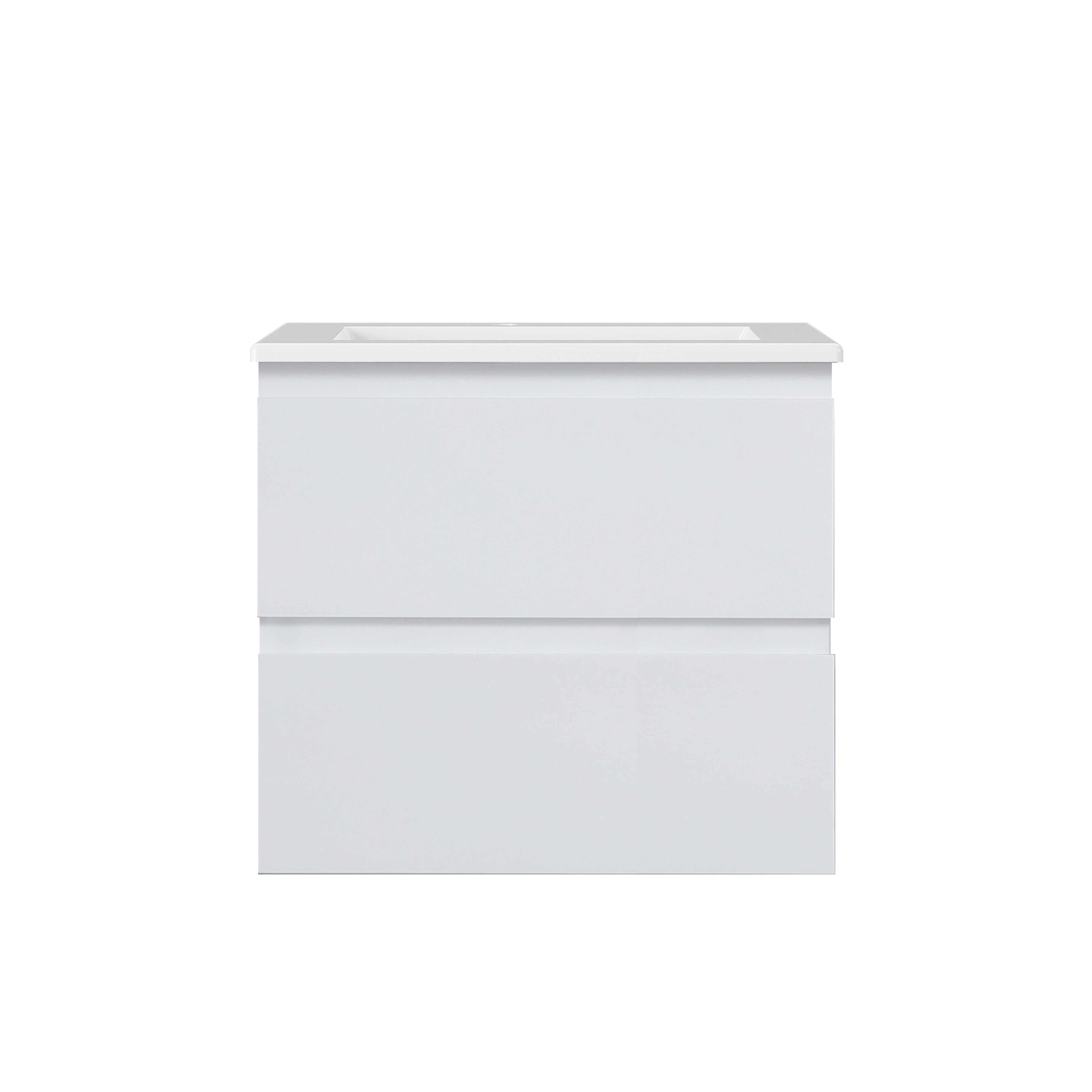 Lukka Alpha All-Drawer PVC 750mm Wall Hung Vanity Cabinet & Ceramic Top