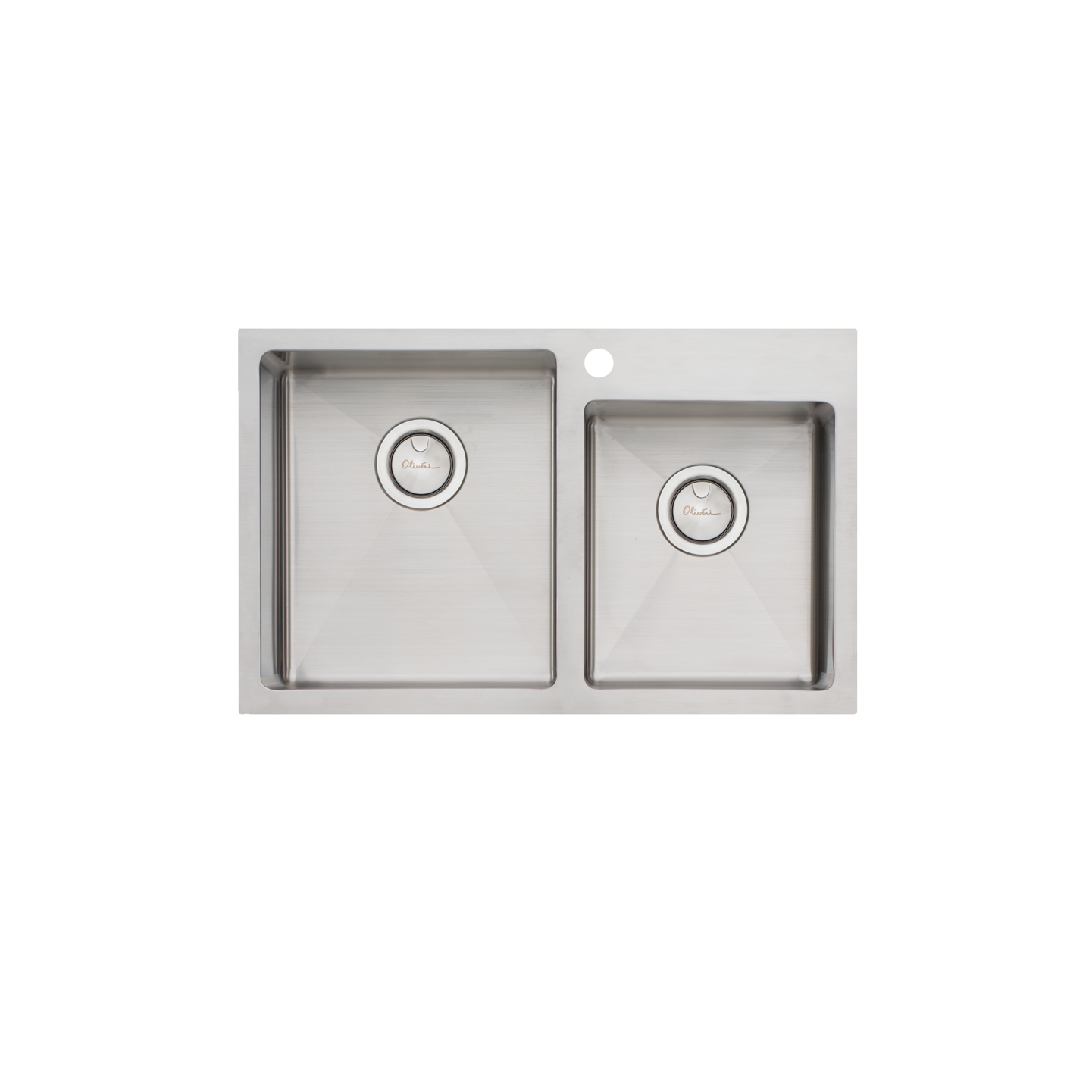 Oliveri Apollo 1 & 3/4 Offset Bowl Sink AP1415