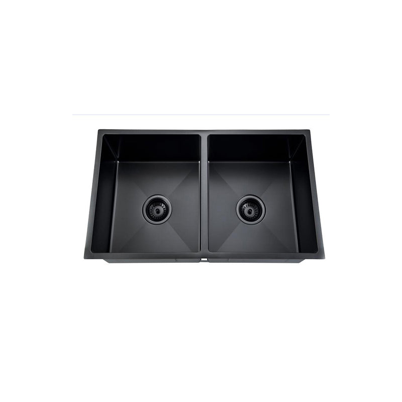 BUK JKR76D-B Double Bowl Sink Black