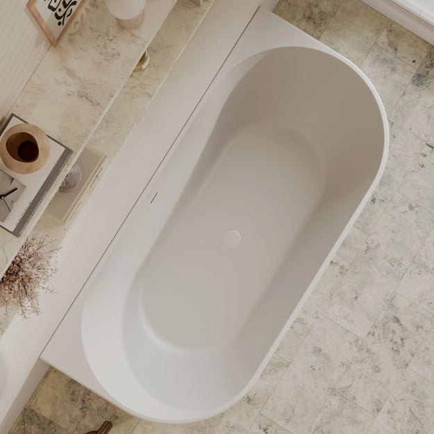 Cassa Design Auris Round Back to Wall Bathtub BT-AU