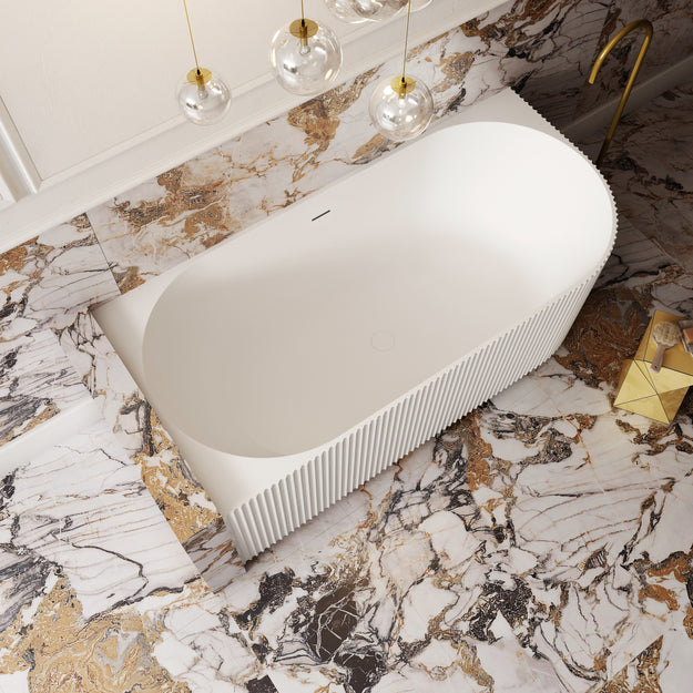 Cassa Design V-Groove Corner Bath To Wall Bath BT-VT