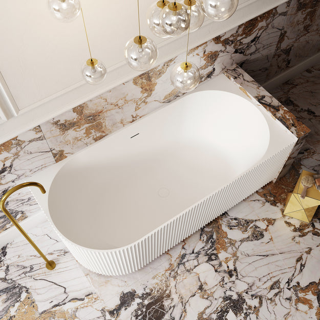 Cassa Design V-Groove Corner Bath To Wall Bath BT-VT