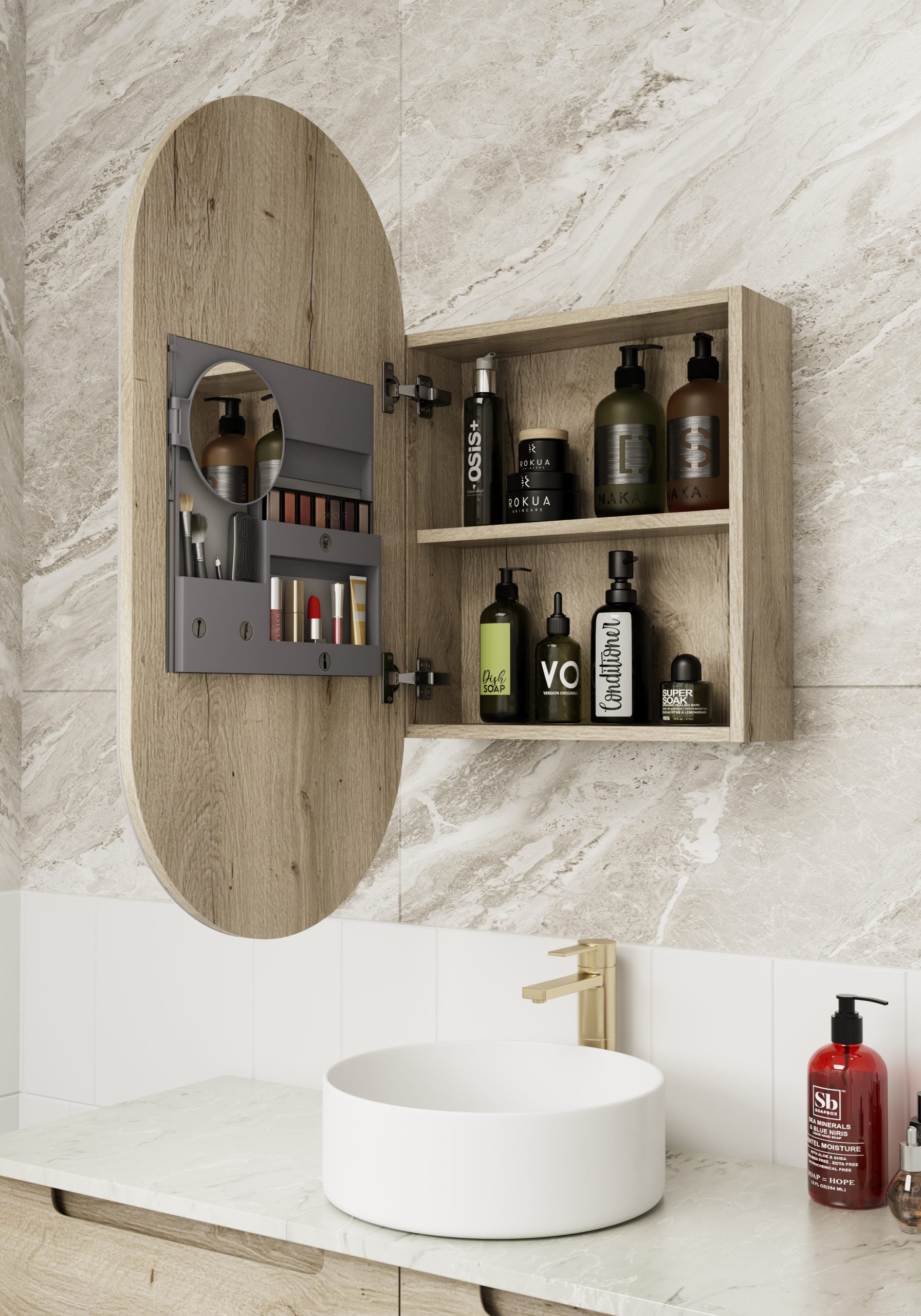 Aulic Beau Monde Shaving Cabinet