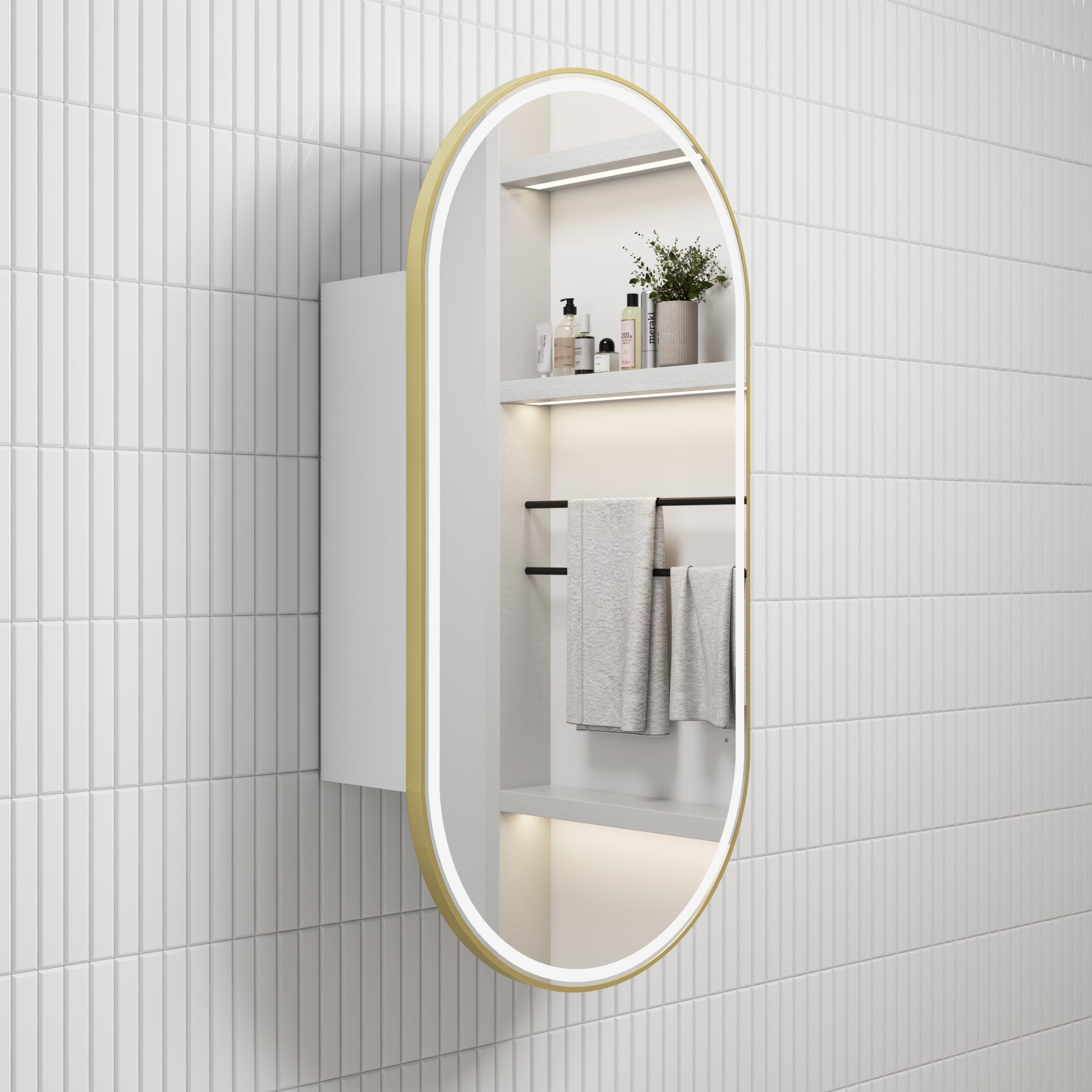 Aulic Beau Monde LED Frame Shaving Cabinet