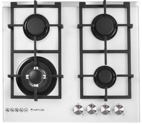 Artusi 60cm Glass Gas Cooktop CAGH6000
