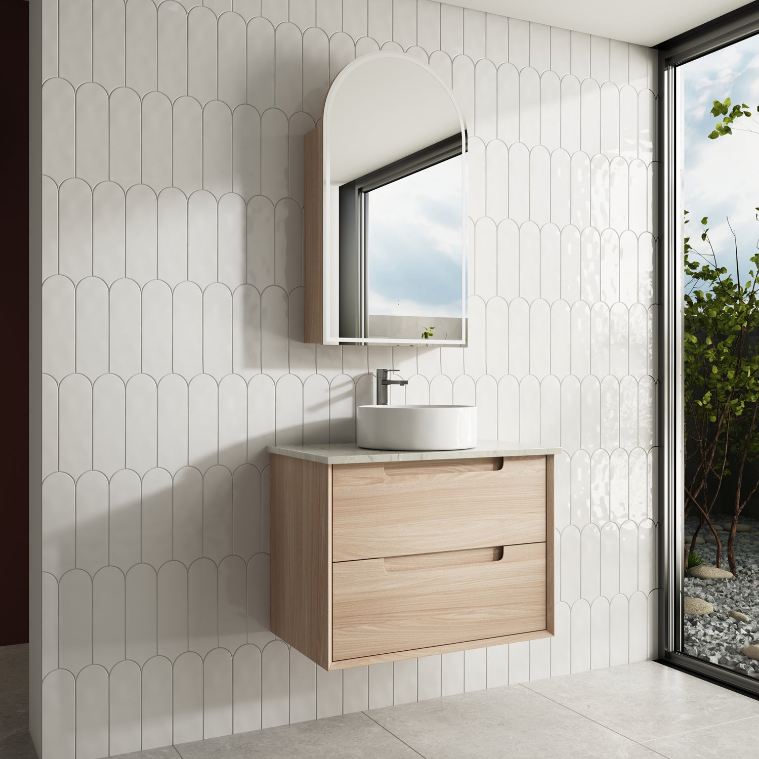 Aulic Ainsley 750mm Wall Hung Vanity
