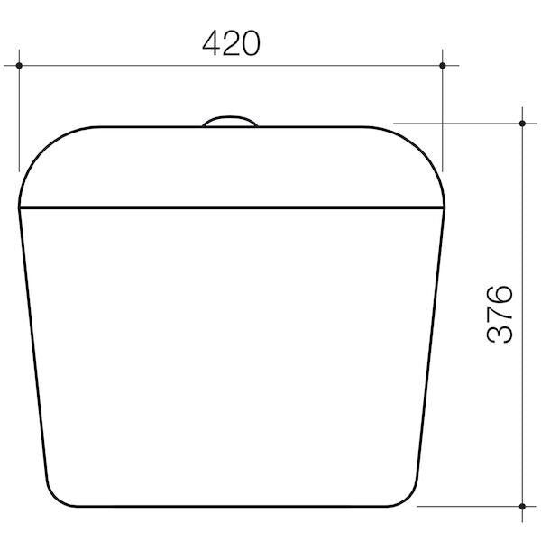 Stylus Symphony Connector Bottom Inlet Cistern, Seat & Link CN2101W