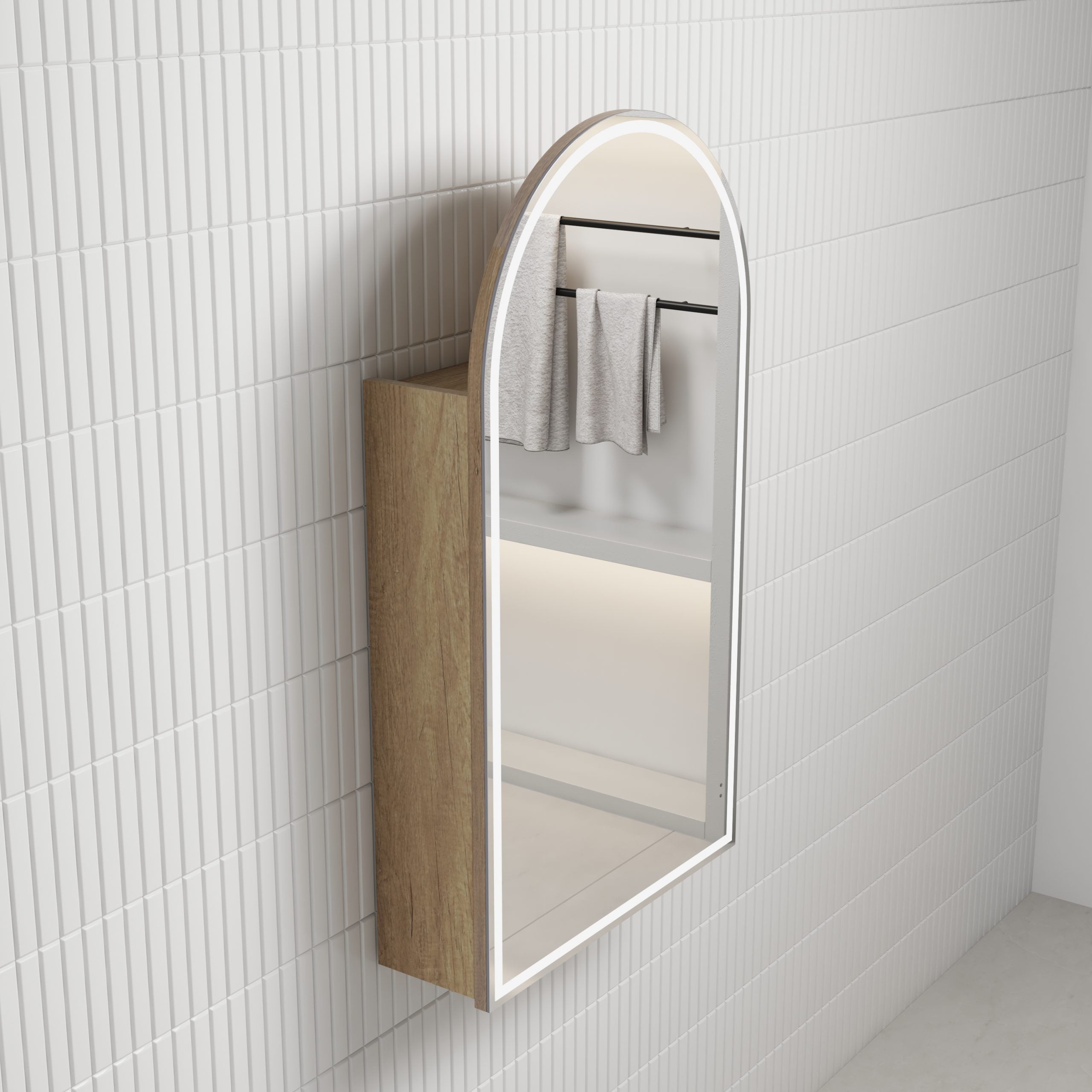 Aulic Canterbury LED Frameless Shaving Cabinet