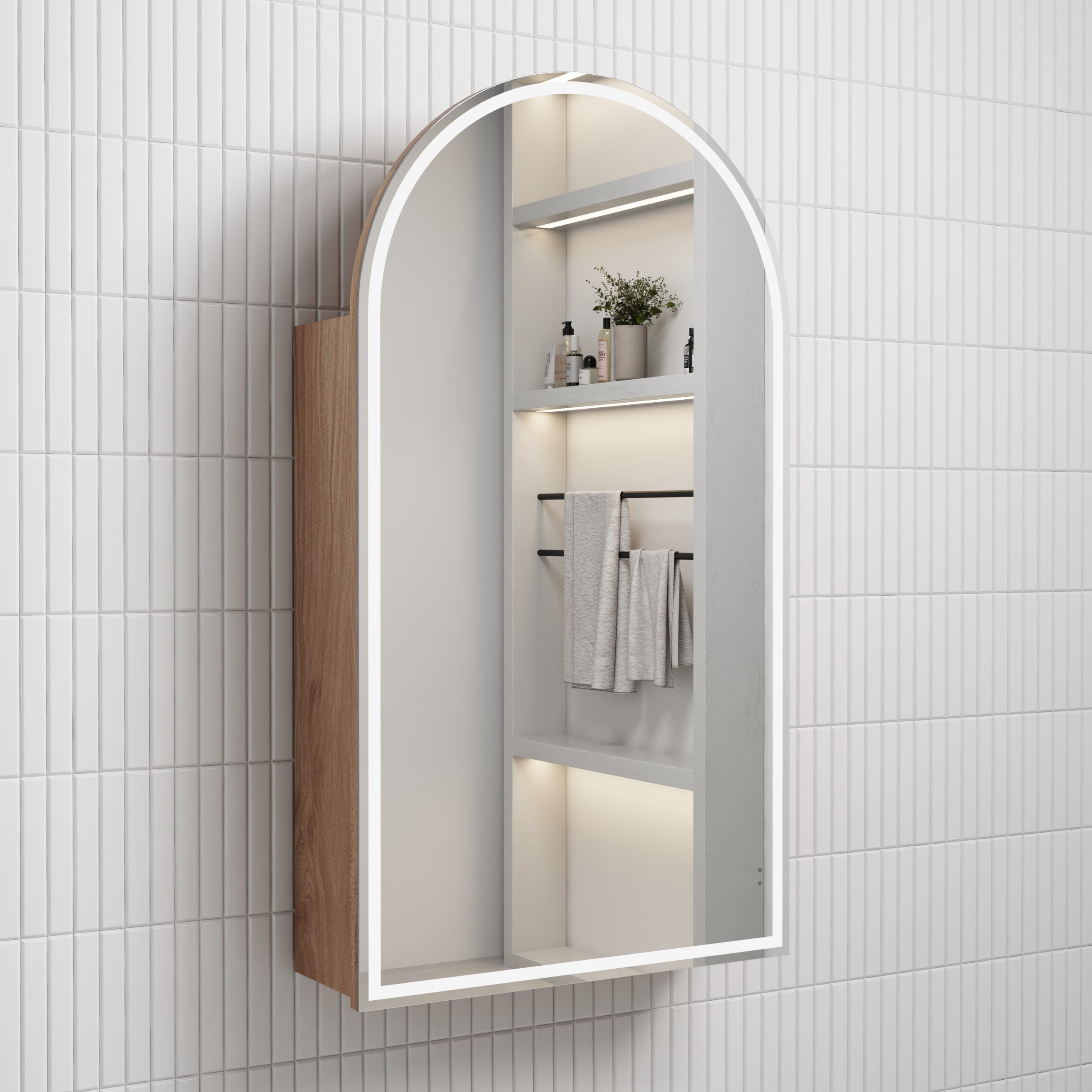 Aulic Canterbury LED Frameless Shaving Cabinet