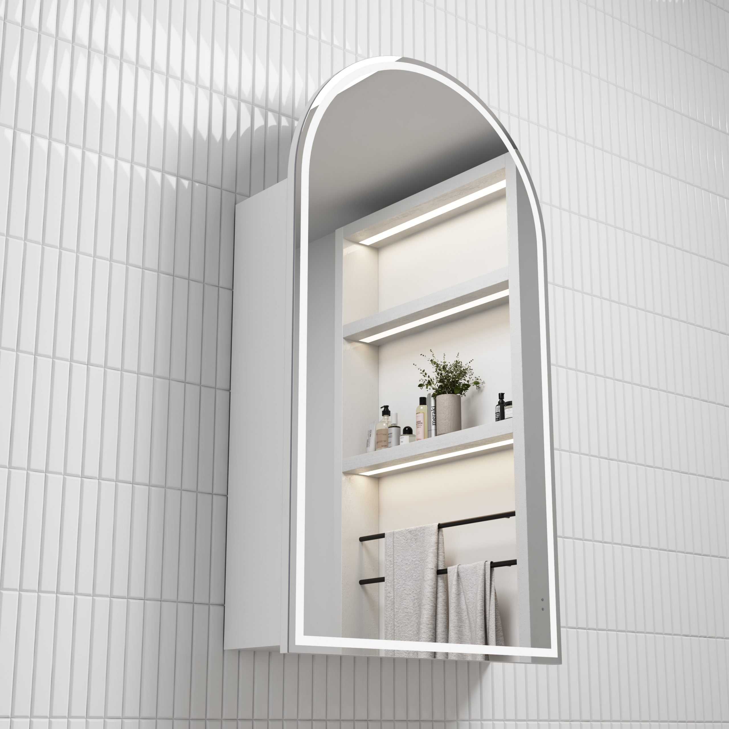 Aulic Canterbury LED Frameless Shaving Cabinet