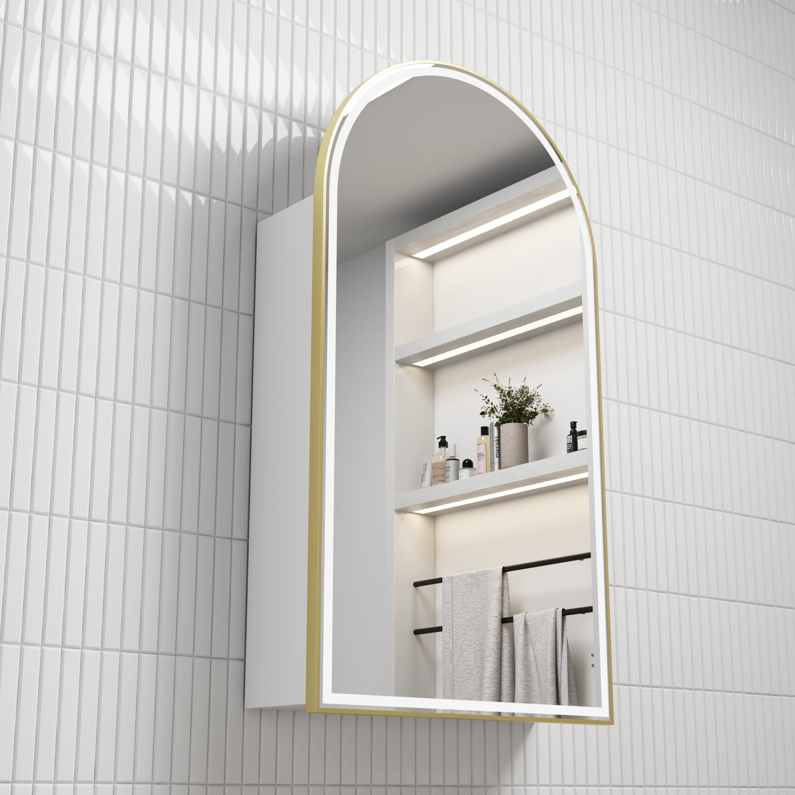 Aulic Canterbury LED Frame Shaving Cabinet