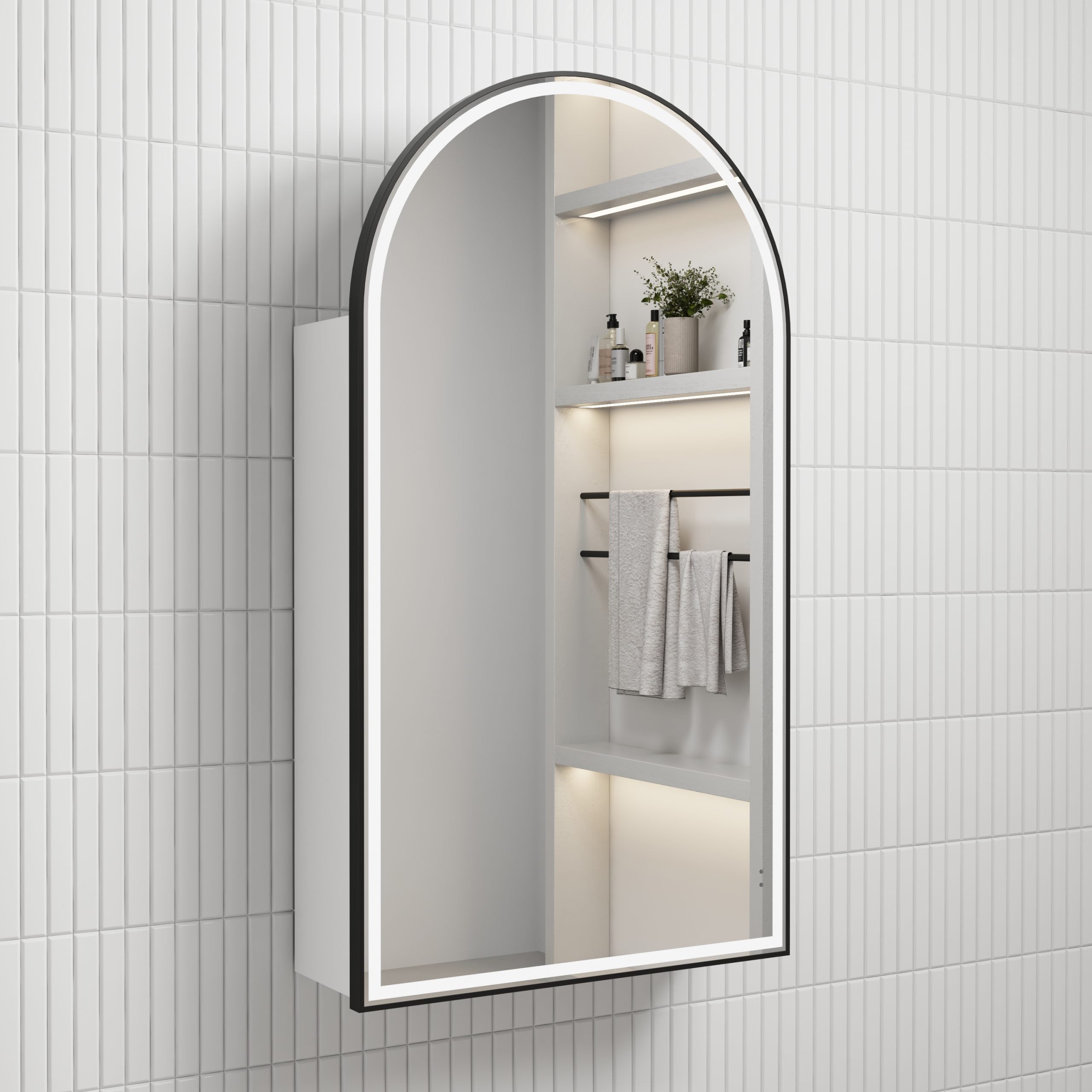 Aulic Canterbury LED Frame Shaving Cabinet